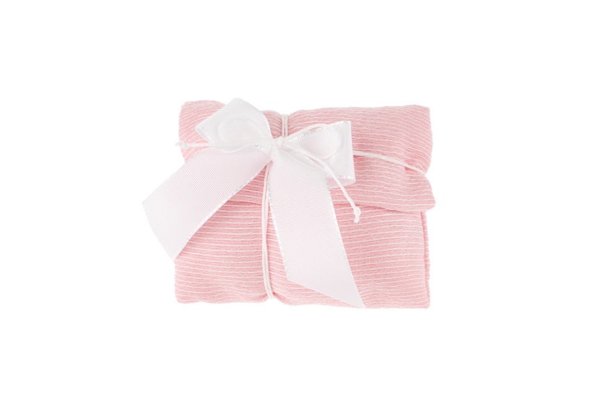 Favor Sugared Almonds pink with white bow Selezione Zanolli