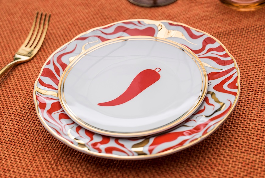 Dessert plate Abracadabra Tempesta porcelain Bitossi home