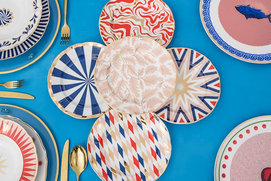 Dessert plate Abracadabra Tempesta porcelain Bitossi home