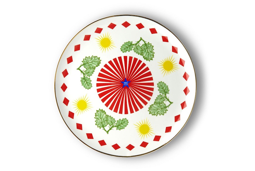 Round platter Bel Paese porcelain Bitossi home