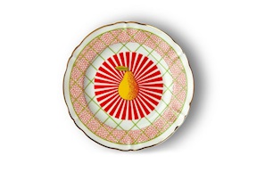 Piatto frutta Bel Paese porcellana Bitossi home