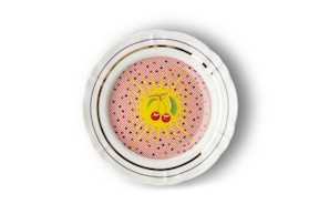 Piatto frutta Bel Paese porcellana Bitossi home