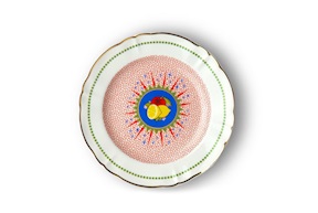 Piatto frutta Bel Paese porcellana Bitossi home