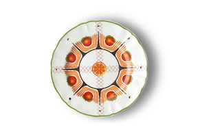 Piatto frutta Bel Paese porcellana Bitossi home