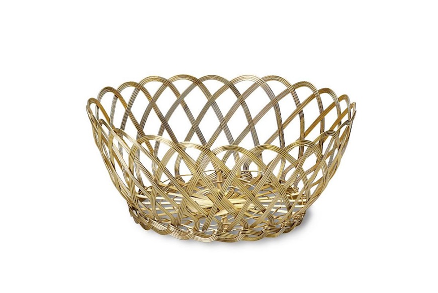 Copper basket Intreccio Bitossi home