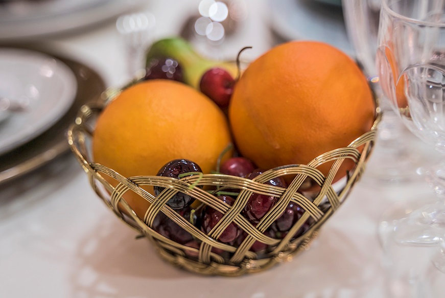 Copper basket Intreccio Bitossi home