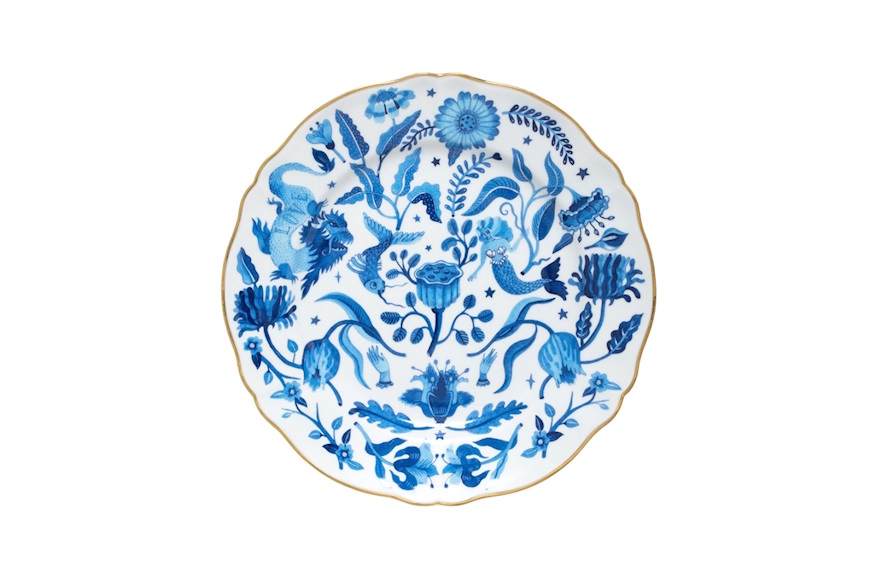 Dinner plate La Tavola Scomposta porcelain Bitossi home