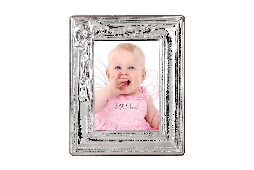Picture frame silver with pink velvet back Selezione Zanolli