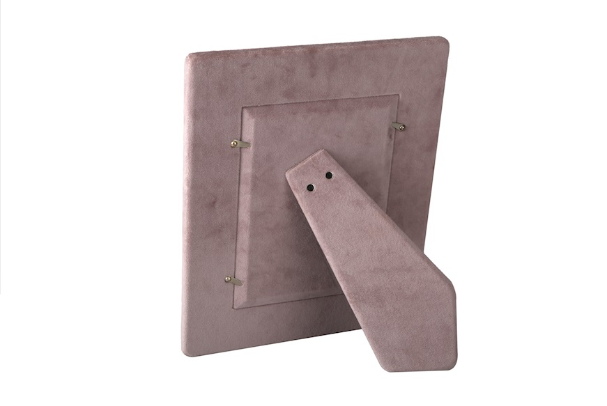 Picture frame silver with pink velvet back Selezione Zanolli