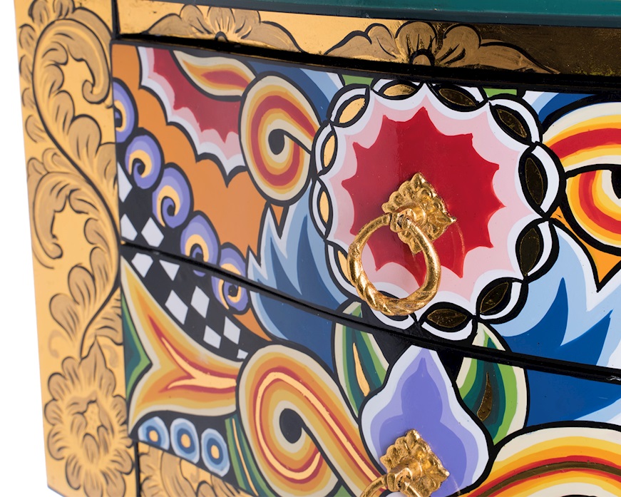 Cassettiera M Versailles dipinta a mano Tom's Drag