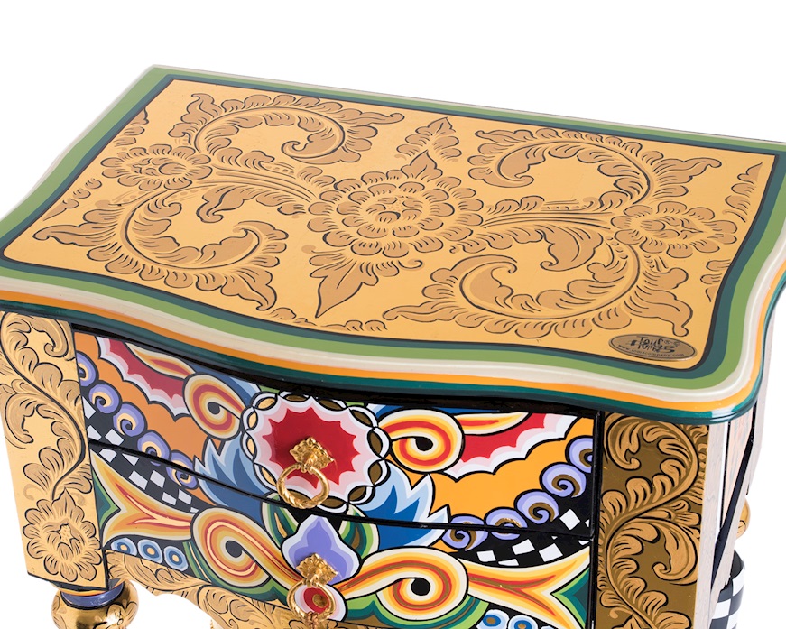 Cassettiera M Versailles dipinta a mano Tom's Drag