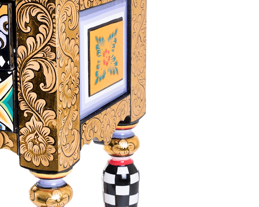 Cassettiera M Versailles dipinta a mano Tom's Drag