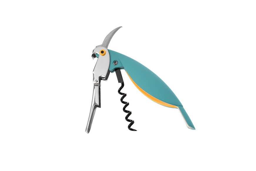 Corkscew Parrot blue Alessi