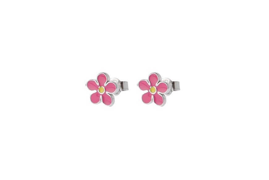 Girl earrings Daisies silver Selezione Zanolli