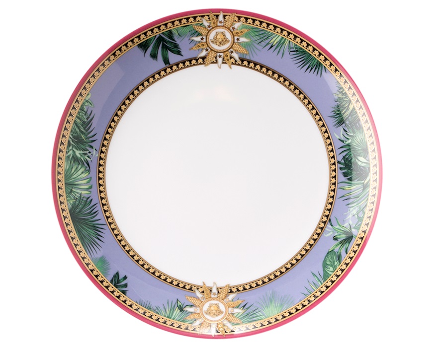 Piatto dessert Jungle Animalier porcellana Versace