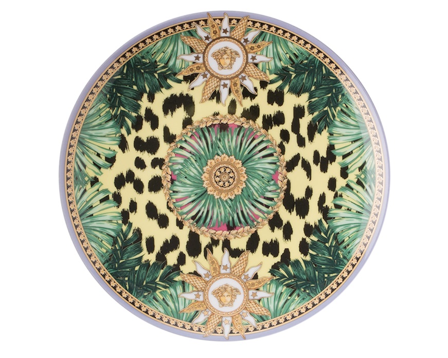 Piatto frutta Jungle Animalier Wild porcellana Versace