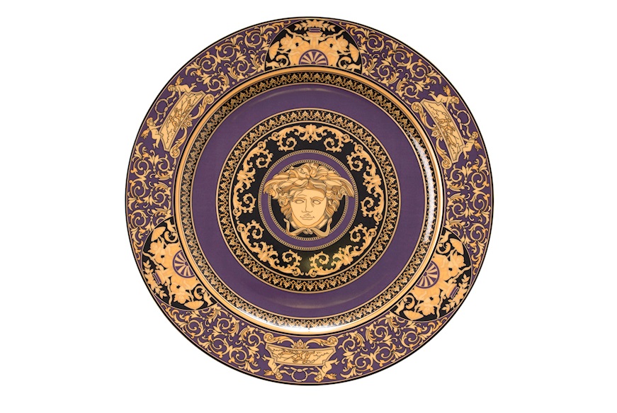 Charger plate Medusa Marine porcelain Versace