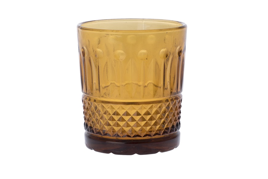 Water glass Barocco amber Onlylux