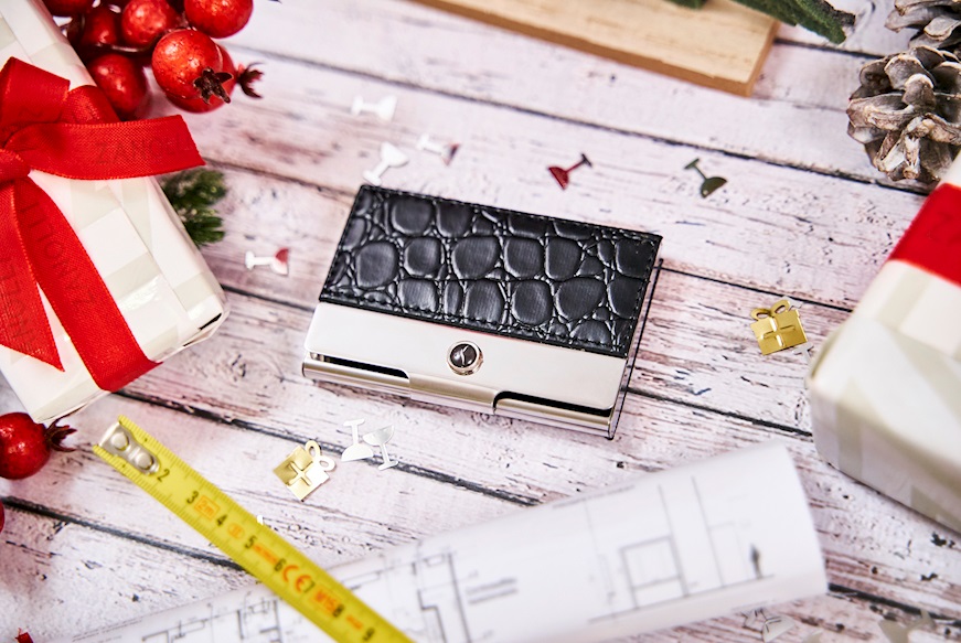 Business card holder crocodile Selezione Zanolli