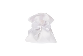 Favor Sugared Almonds white bag with white bow Selezione Zanolli