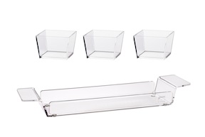 Appetizer set with tray and 3 bowls Giannini