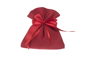 Favor Sugared Almonds red bag with red bow Selezione Zanolli