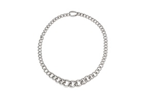 Necklace silver with groumette mesh Unoaerre