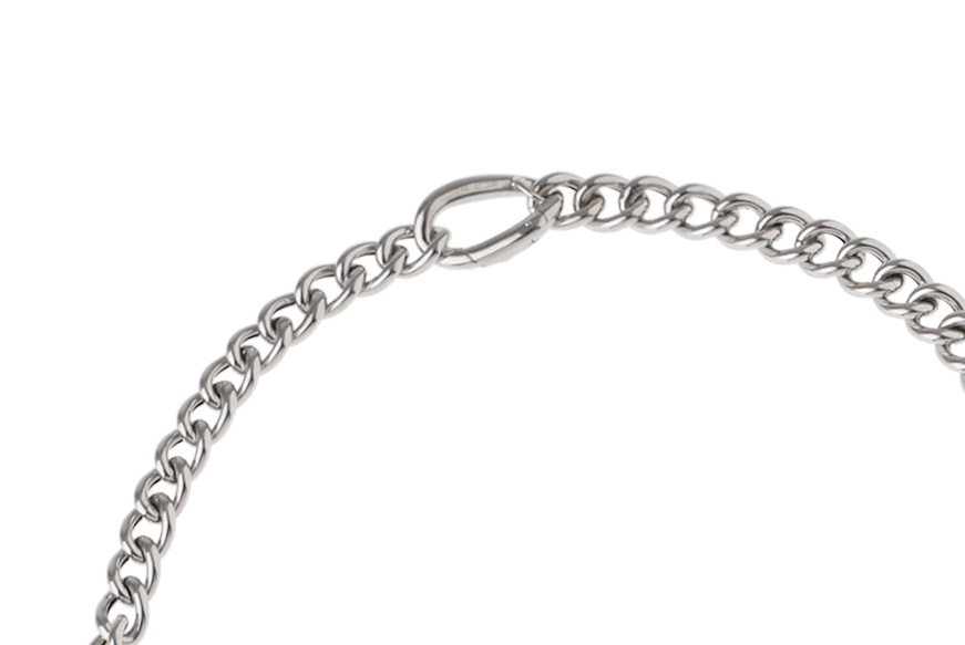 Necklace silver with groumette mesh Unoaerre