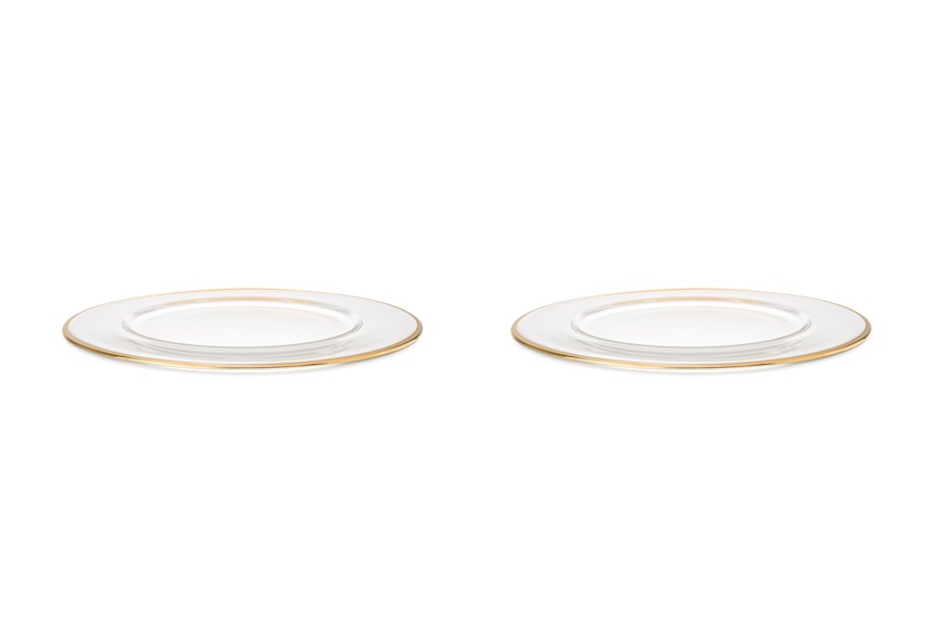 Tablemat Basic gold rim Onlylux