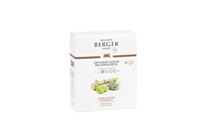 Car diffuser refills Terre Sauvage Maison Berger Paris
