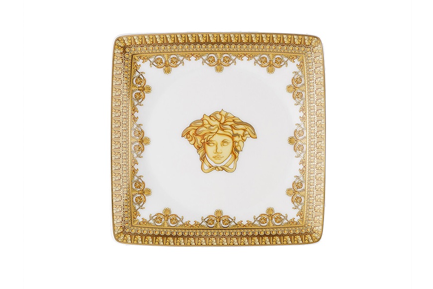 Piattino I love baroque porcellana bianco Versace