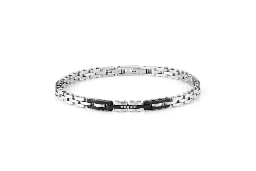 Bracelet Strong steel with zircons Nomination