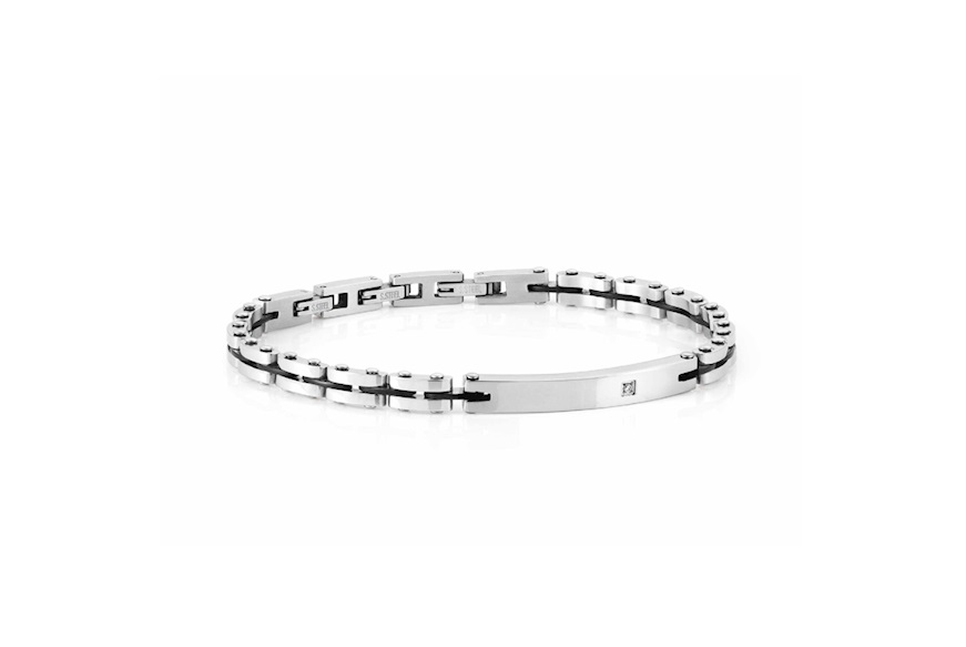 Bracelet Strong steel with zircon Nomination