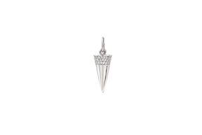 Pendant Charming silver cone with zircons Nomination