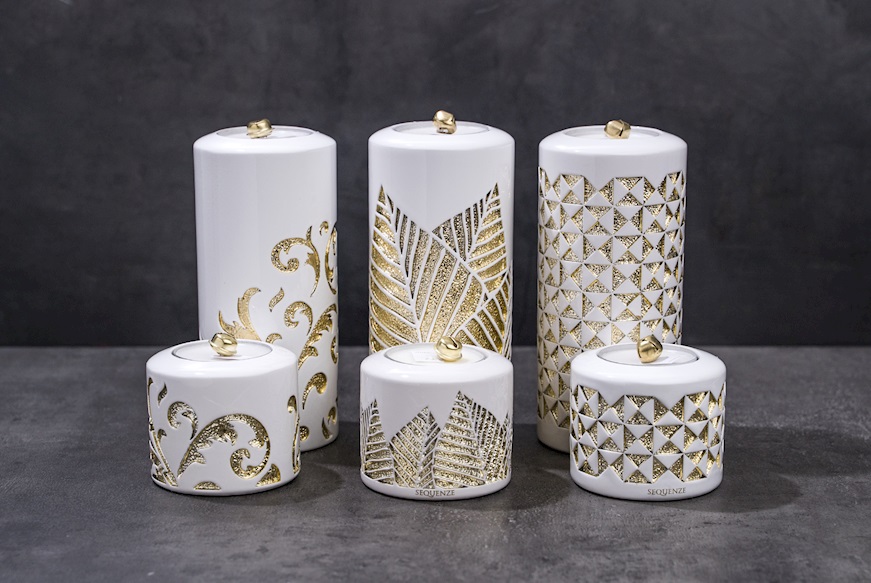 Candle holder Arabesque white Selezione Zanolli