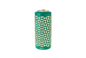 Candle holder Rombi green Selezione Zanolli