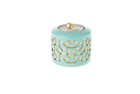 Candle holder Rombi aquamarine Selezione Zanolli