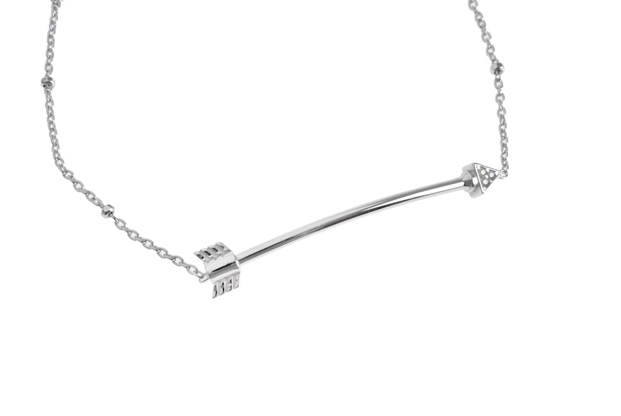 Bracelet SeiMia silver long arrow with zircons Nomination