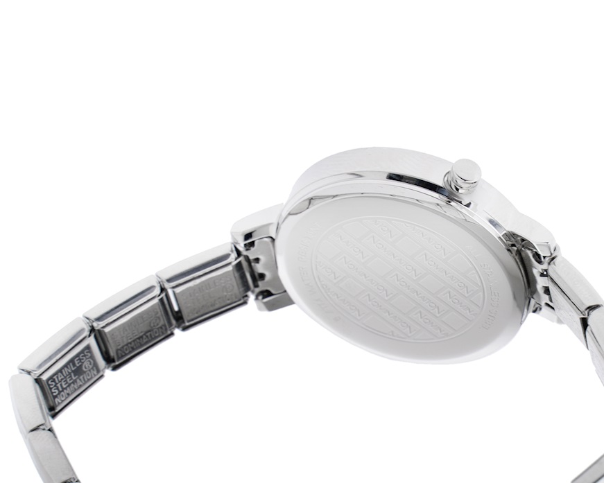 Watch Composable steel with pink finish Nomination