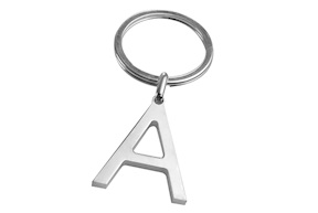 Keychain silver A letter Selezione Zanolli