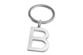 Keychain silver B letter Selezione Zanolli