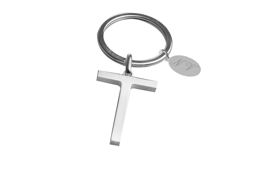 Keychain silver T letter Selezione Zanolli