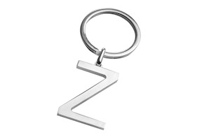 Portachiavi argento lettera Z Selezione Zanolli