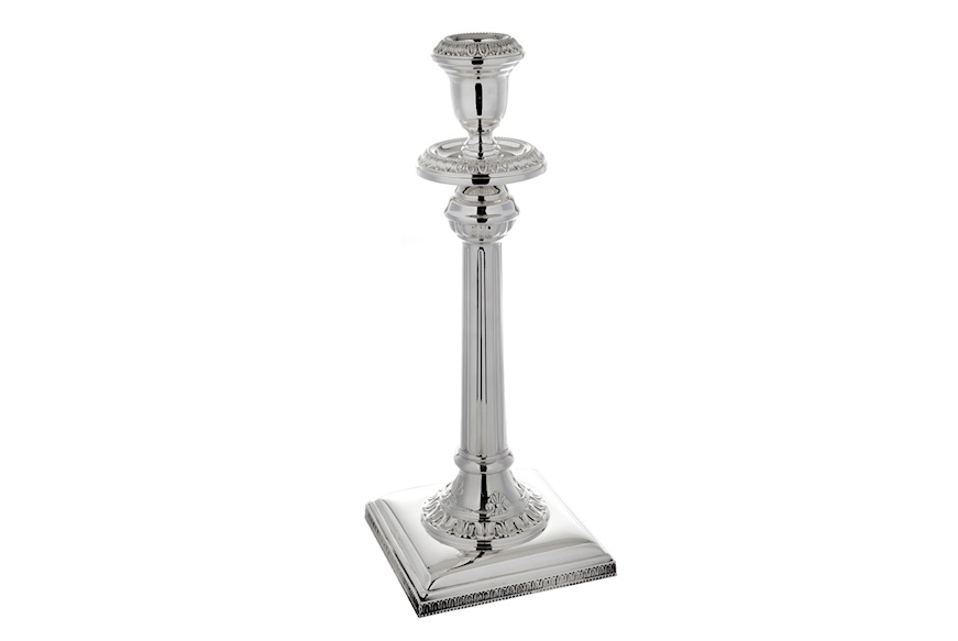 Candleholder Empire silver single stem Selezione Zanolli