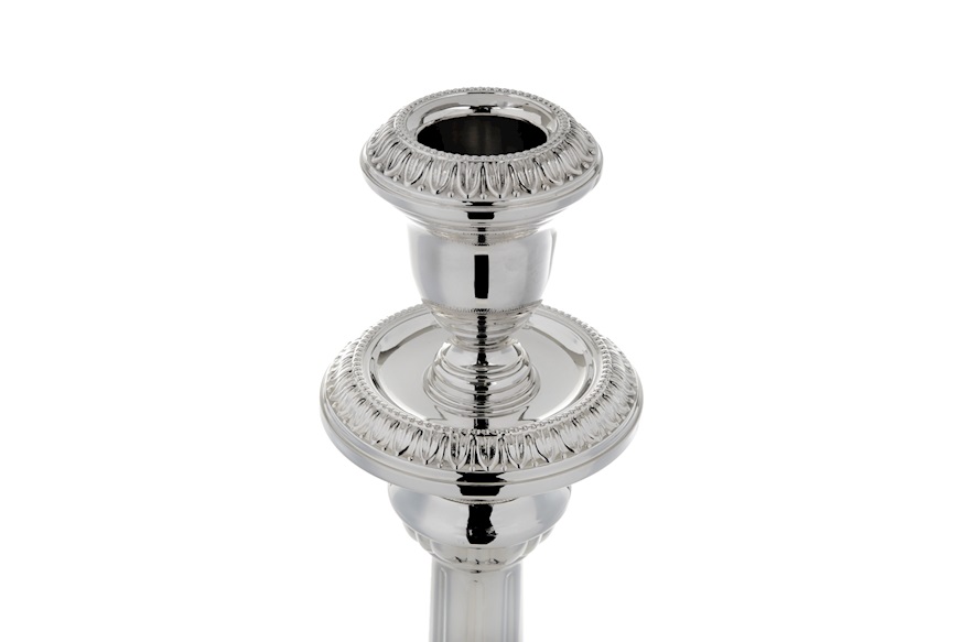 Candleholder Empire silver single stem Selezione Zanolli