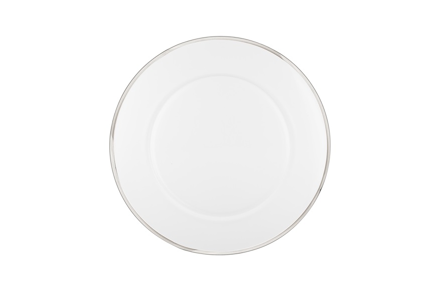 Tablemat Basic platinum rim Onlylux