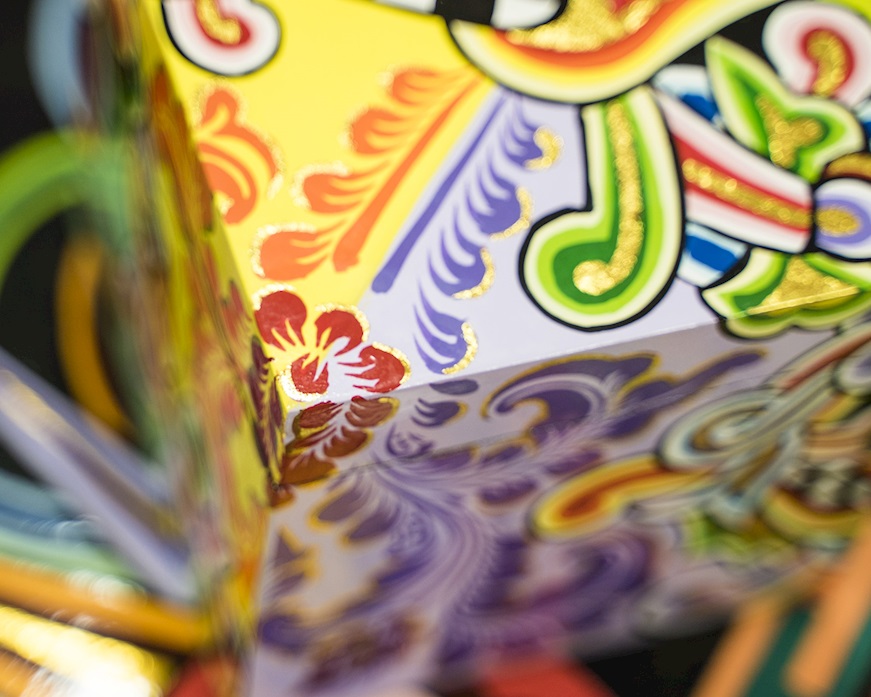 Box Square hand painted Tom's Drag