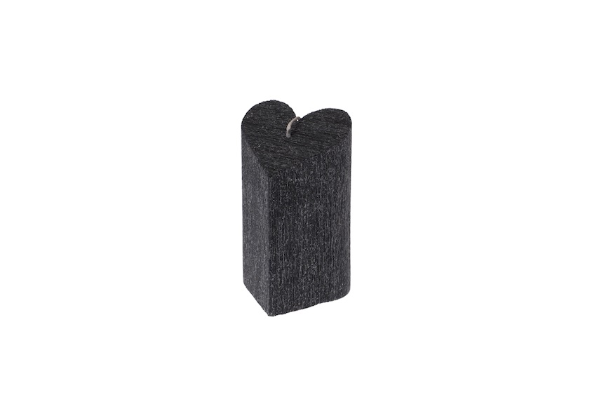 Heart candle silver plated black Selezione Zanolli