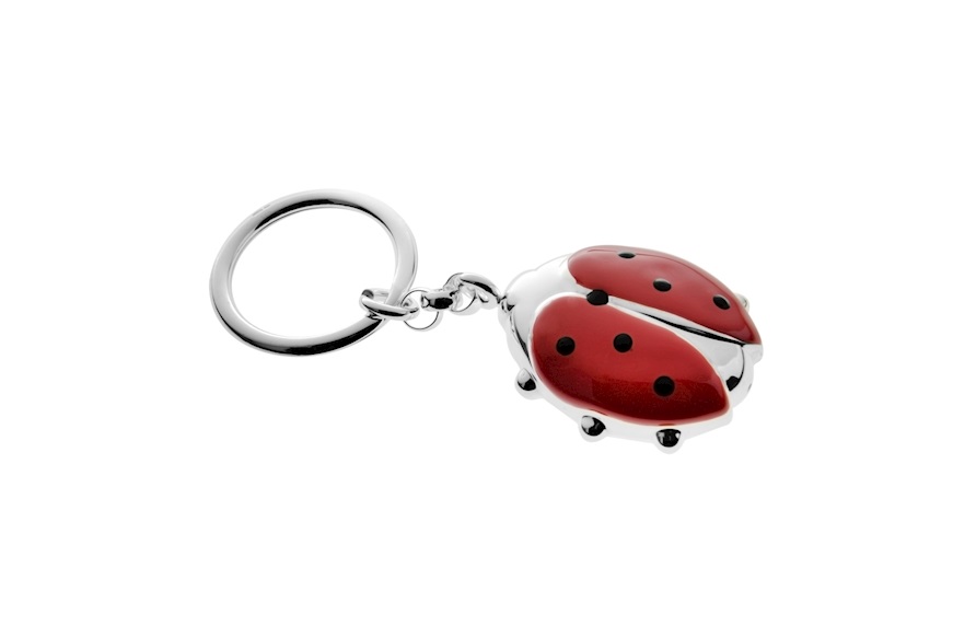 Portachiavi Coccinella argento Selezione Zanolli