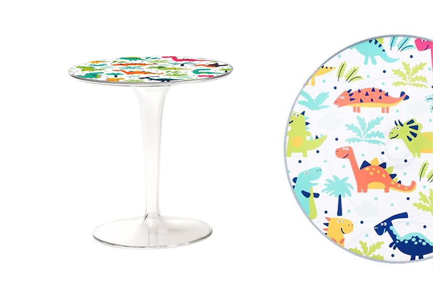 Table Tip Top with dinosaurs Kartell